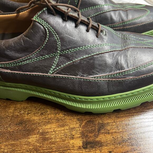 Michael Toschi GX Golf Shoes 7 Mens Black Green Leather Luxury Outdoor Sport main image 4